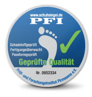 PFI Schuh Siegel® Geprüfte Qualität PFI Schuh Siegel® Geprüfte Qualität